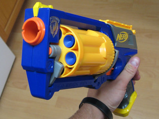 Nerf - This is how far the revolver folds out normally