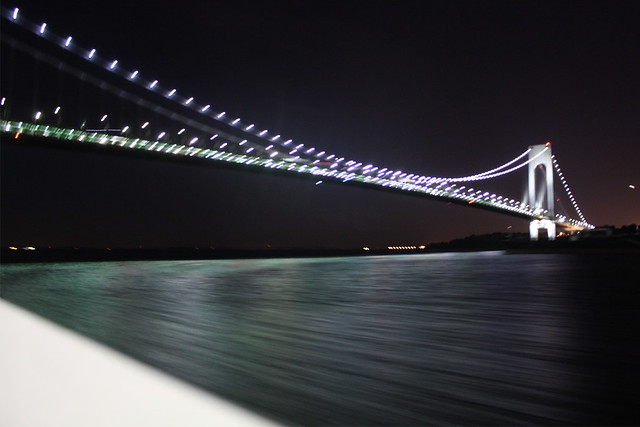 Flying under the Verrazano Bridge
