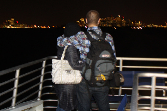 Dad took this pic of us leaving NY