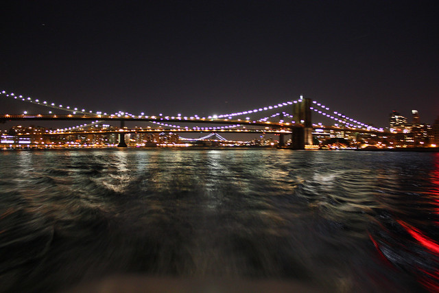 Leaving the city on the ferry