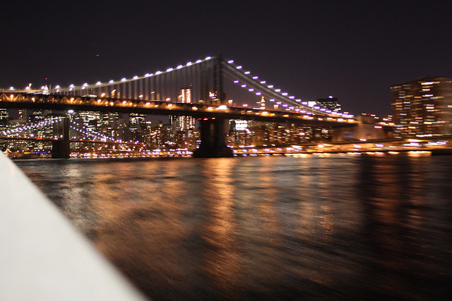 Leaving the city on the ferry