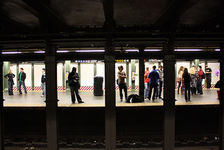 Art - Looking across a Subway Station