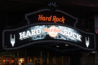 Can't believe I took a photo of a Hard Rock sign... but I liked the devil hand forks.
