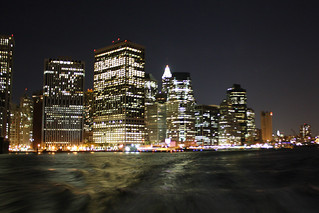Skyline - Leaving the city on the ferry