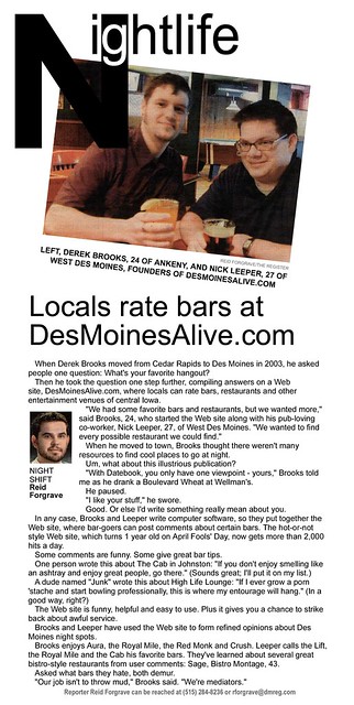 Des Moines Datebook - May 2006