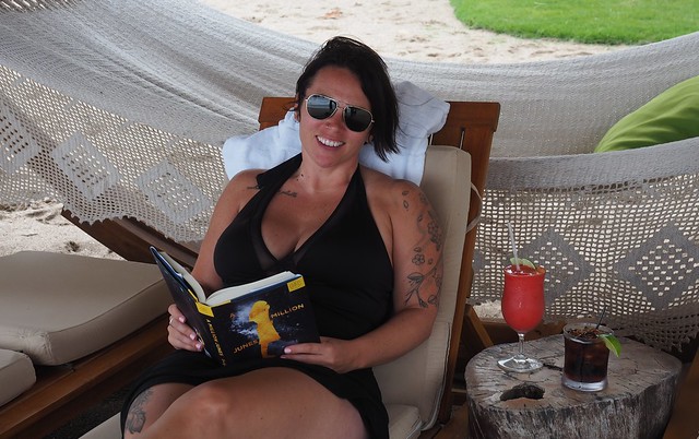 Relaxin on the beach with this babe