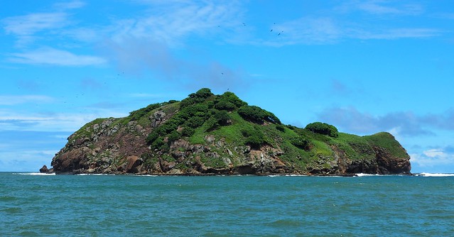 A big, really nice island from Playa Guacalito