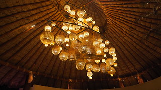 The crazy light in the main palapa