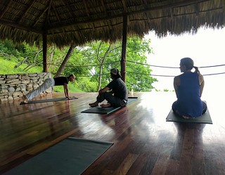 The yoga deck