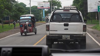 crazy tuk tuks with tinted/stickered up windows