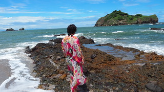 Exploring Playa Guacalito with kari