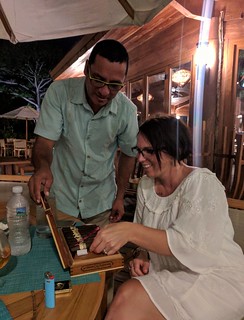 Cigar - Kari picks out a cigar