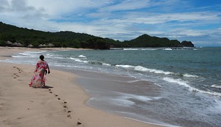 beach - Walking along Playa Guacalito. We had the entire thing to ourselves.