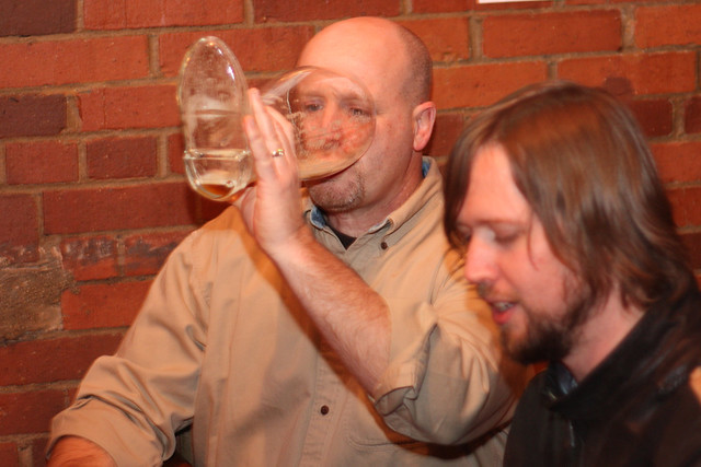 Rico finishing off a boot