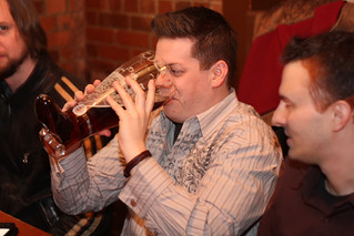 Nick Drinking A Boot