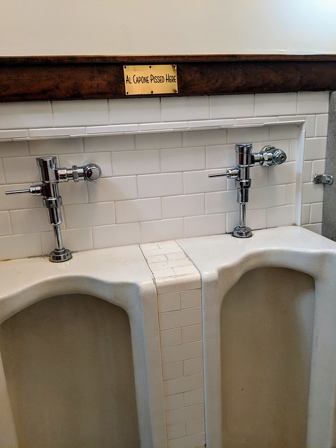 Al Capone and I have pissed here