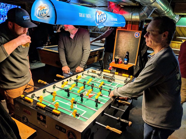 These guys were very good at foosball