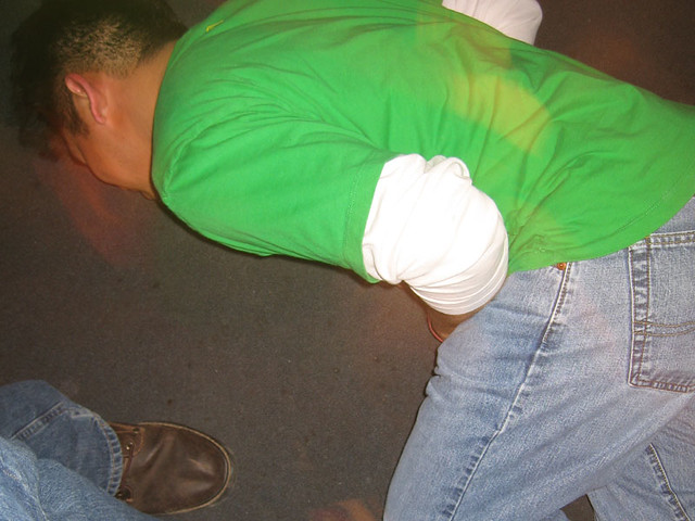 He twisted too many nipples, we punched his balls