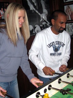 Laura and Nehru Playing Foos