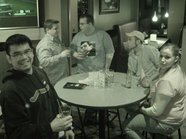 Hanging out at the cab