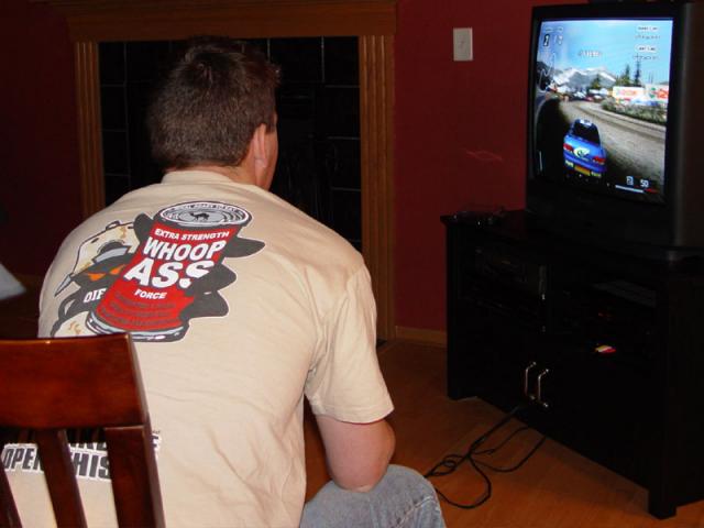 Chuck opening a can up on GT4