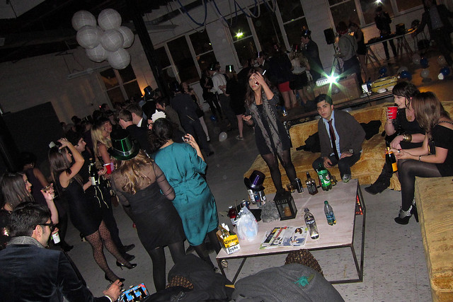 About to bring in the New Year at this freshly painted loft party