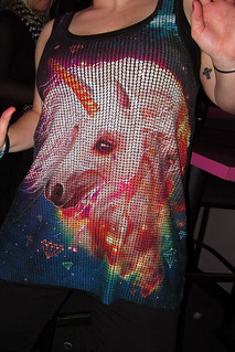 Kari gettin down with her amazing sequined tank