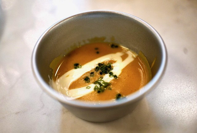 Startin off with a lil baby lobster bisque