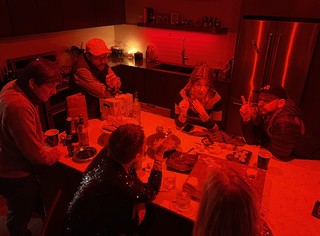 Late night party people