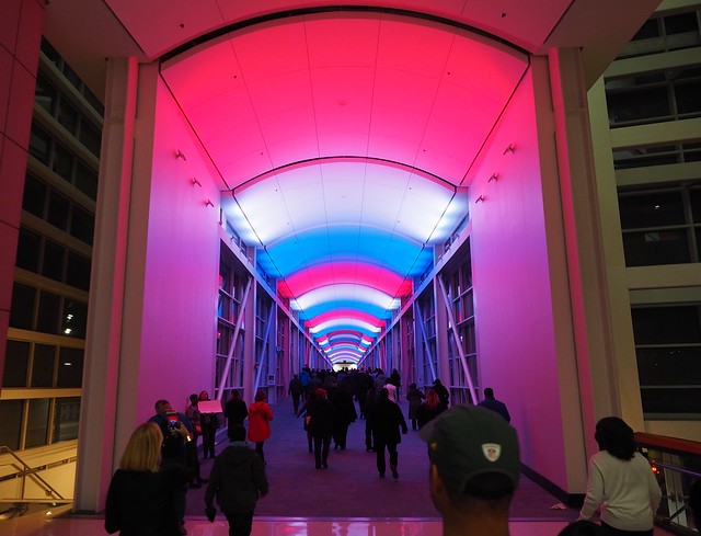 Walking to the speech