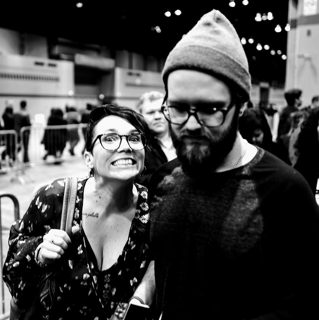 Waitin in line. Photo by Harper.