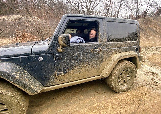 Got some mud in the Jeep