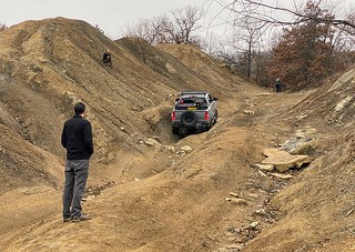 Off-roading - Takin the big guy up the gully
