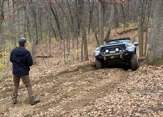 Off-roading - Cullen's Tundra is a beast