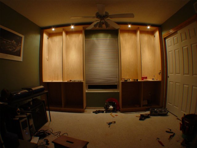 Book Shelves after day 2