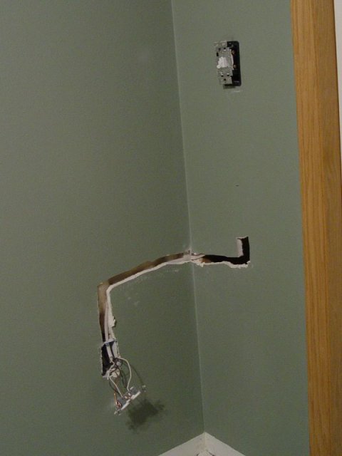 Putting in the dimmable switch for the accent lighting