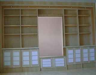 House - A quick/crooked mockup I made of the shelves I'd like to build