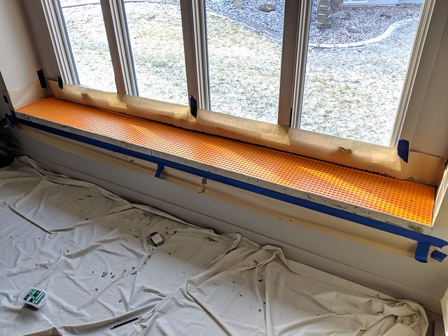 Got some ditra mat... might as well use it.