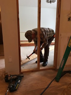 Grandpa John frames in the old dining room doorway