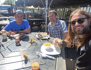 Gyros, pizzas, and blue moons by the lake