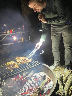 Late night chicken over the fire