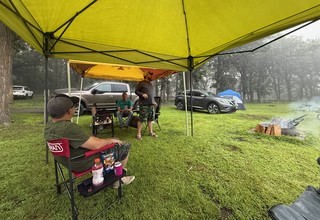 Travel - Another storm rolled through right after we started a fire