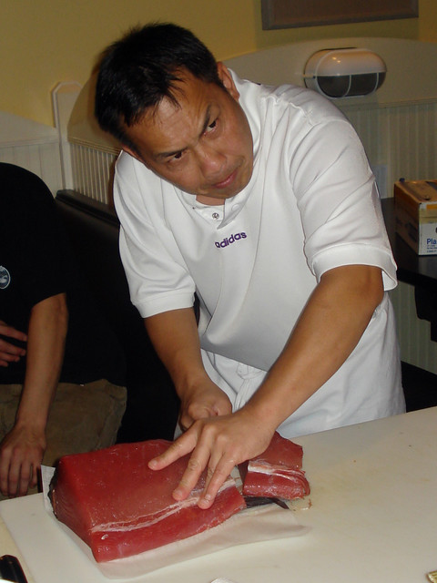 A small slab of Tuna