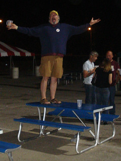 Jeff on a table, ha