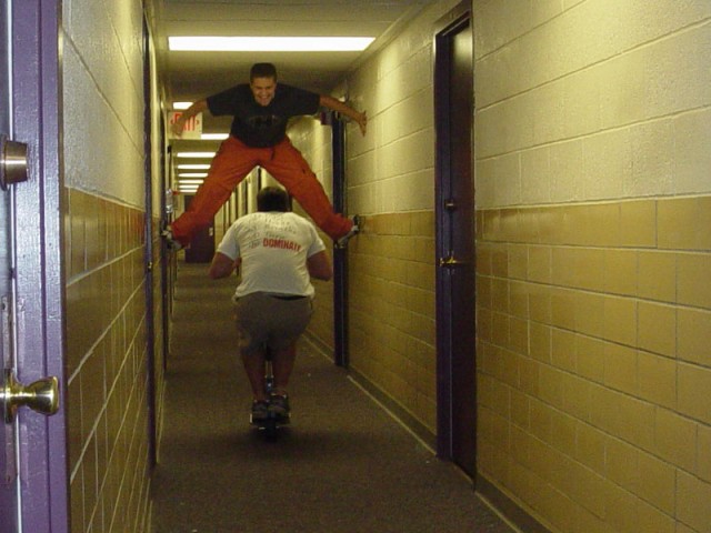 Hallway scooting