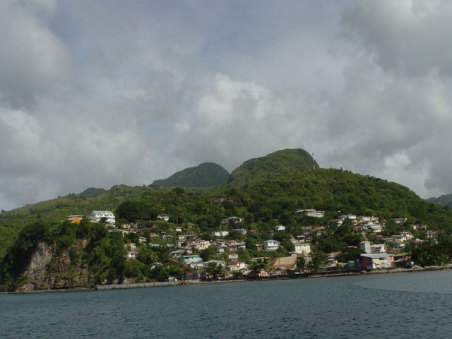 Soufriere from our boat