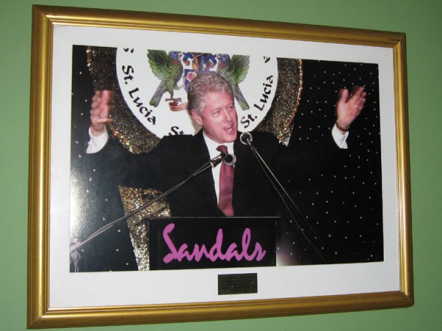Bill Clinton <3 Sandals Grand St Lucian