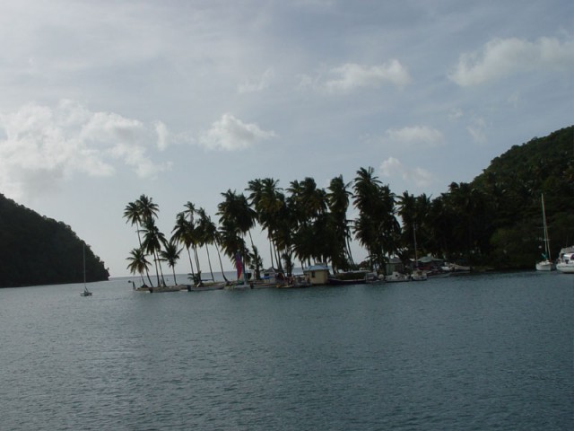 Inside Marigot Bay