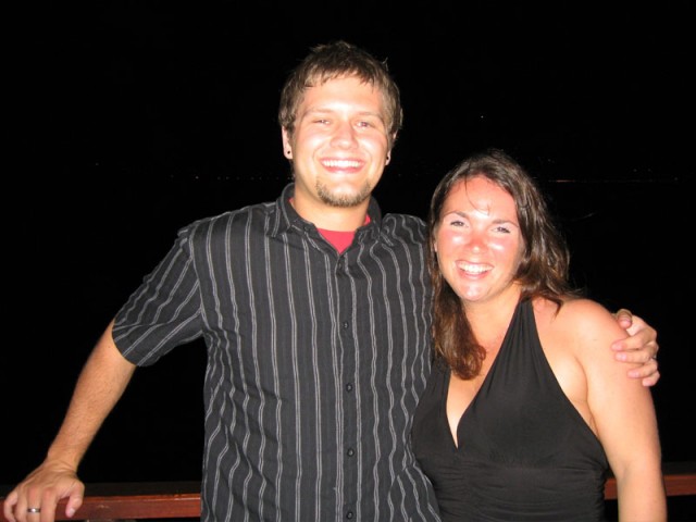 Kari and I at the end of the pier