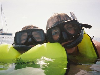 Snorkeling on our Land/Sea excursion